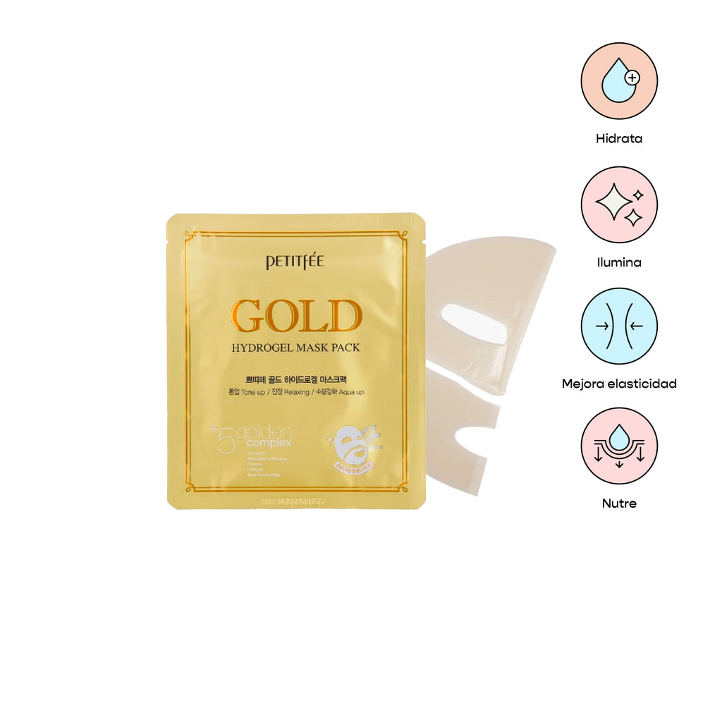 PETITFEE Gold Hydrogel Mask Pack (Nutre y restaura)