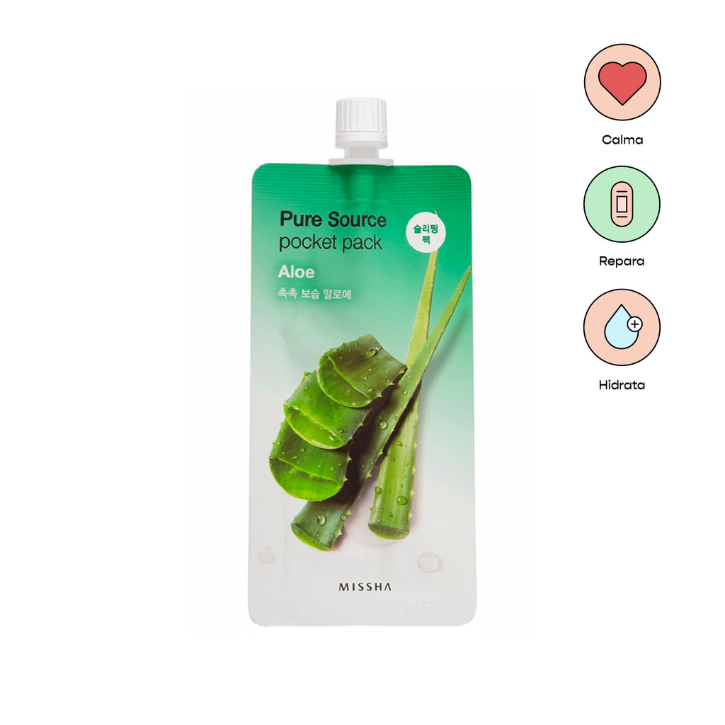 MISSHA Pure Source Pocket Pack Aloe (Hidrata y calma)